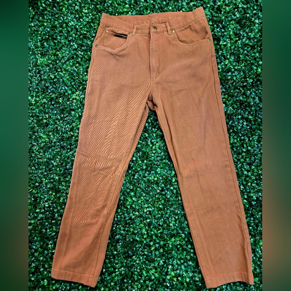 Peter Christian | Tan Brown Vintage Drill Jeans | Size 34